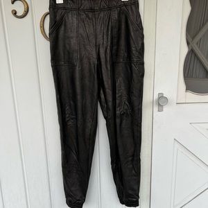 Spanx Faux Leather Joggers